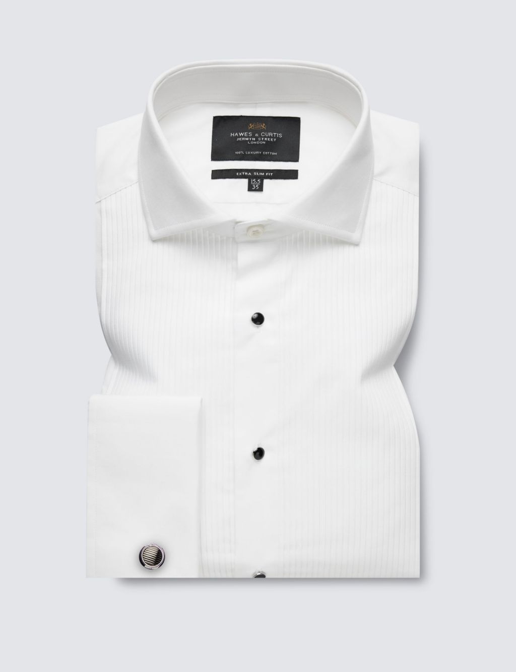 Extra Slim Fit Easy Iron Pure Cotton Dinner Shirt