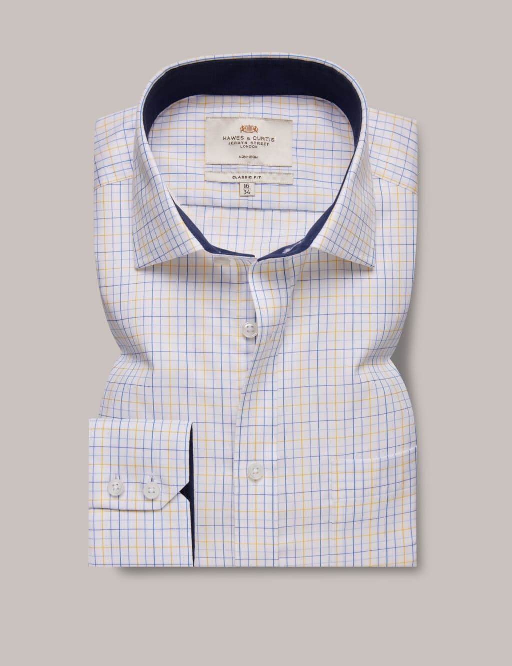 Classic Fit Non Iron Pure Cotton Check Shirt image 1