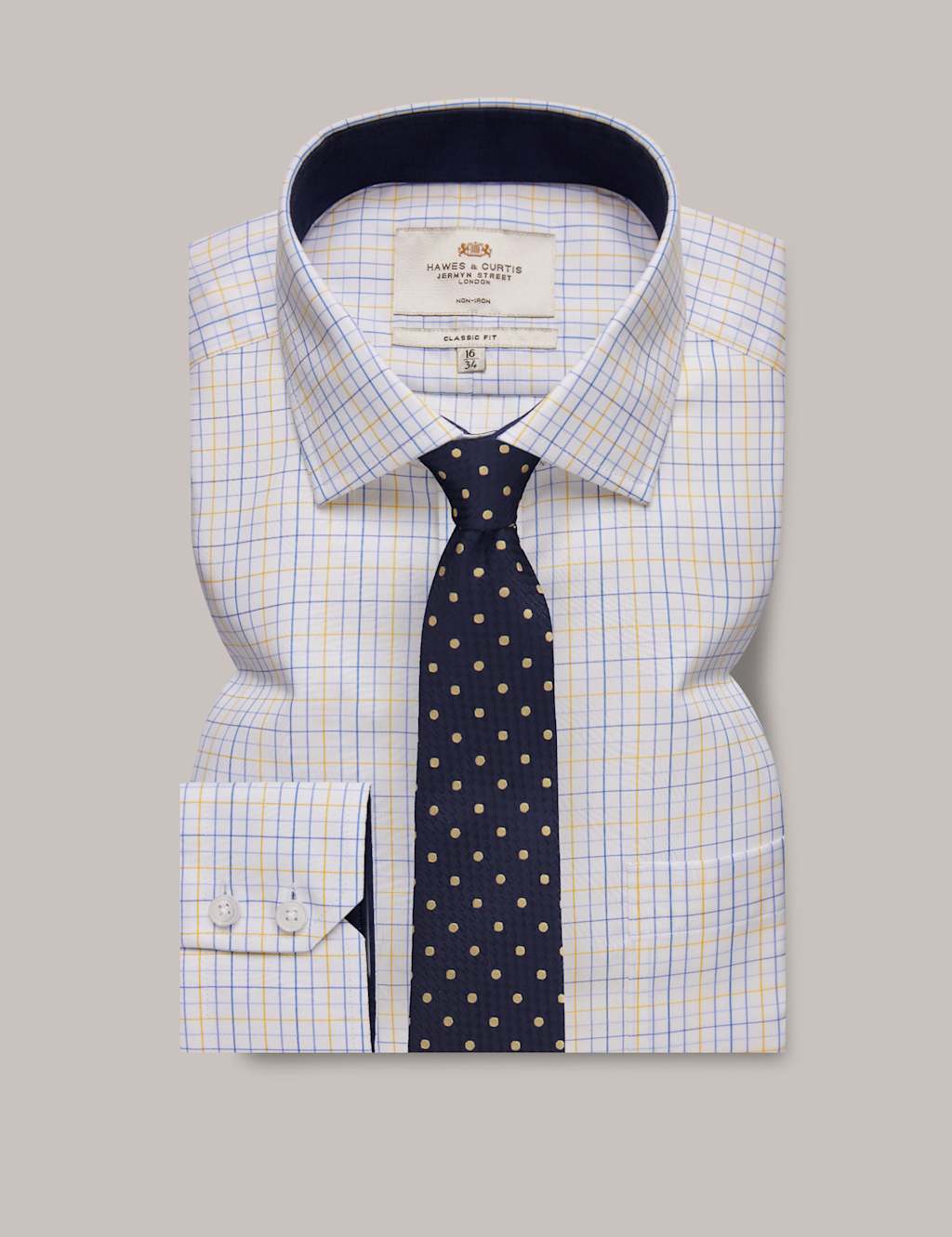 Classic Fit Non Iron Pure Cotton Check Shirt image 2