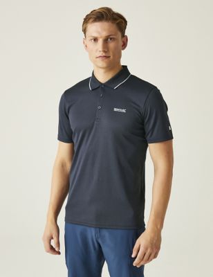 Regatta Men's Maverik V Tipped Collar Polo Shirt - Dark Blue, Dark Blue