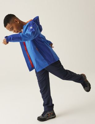 Regatta Boy's Junior Calderdale II Hooded Jacket (3-14 Yrs) - 5-6 Y - Blue Mix, Blue Mix