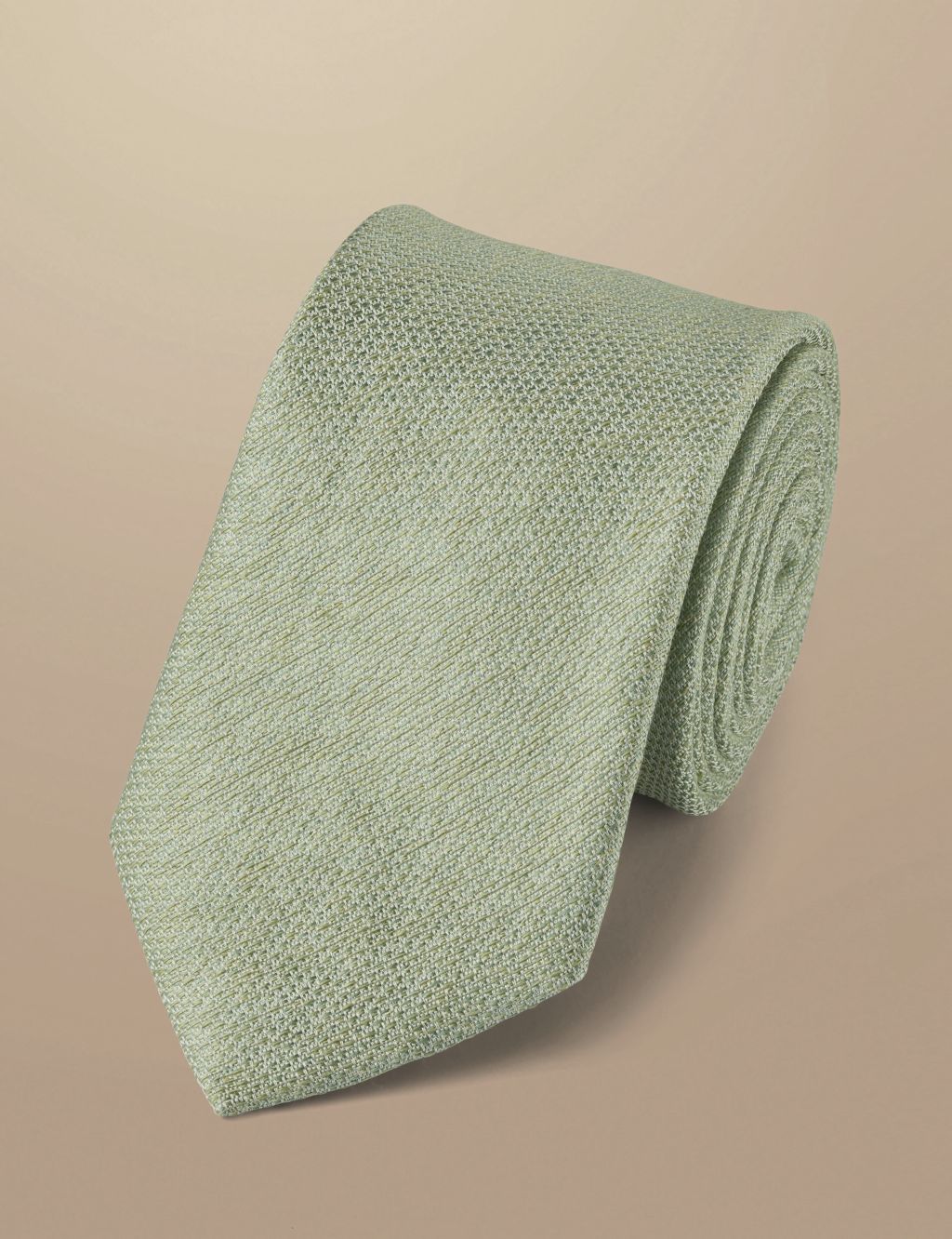 Textured Silk Rich Linen Tie