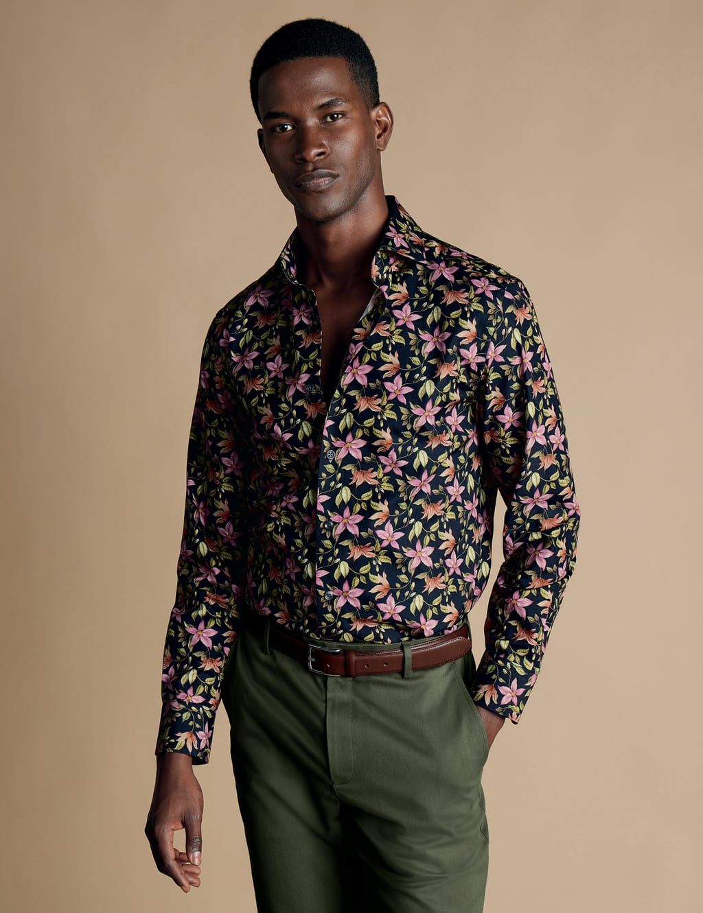 White floral cotton Men's • M main image 0