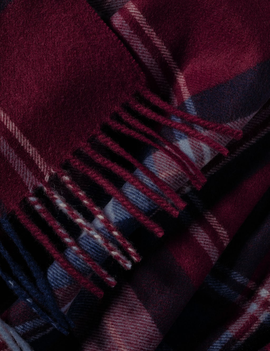 Pure Cashmere Checked Scarf image 3