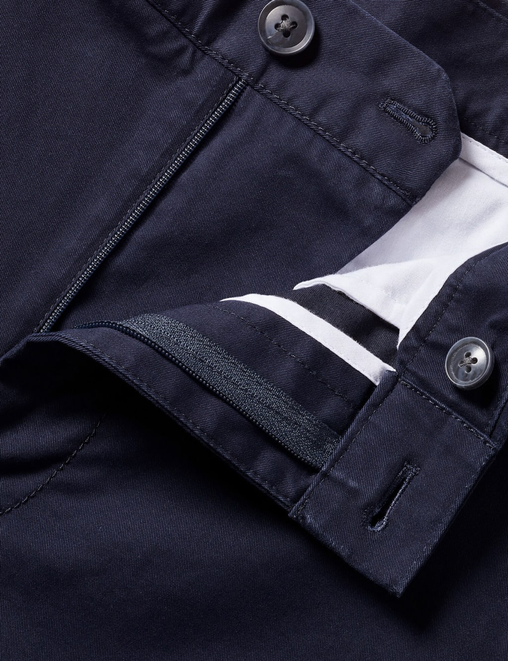 Slim Fit Lightweight Flat Front Trousers image 2