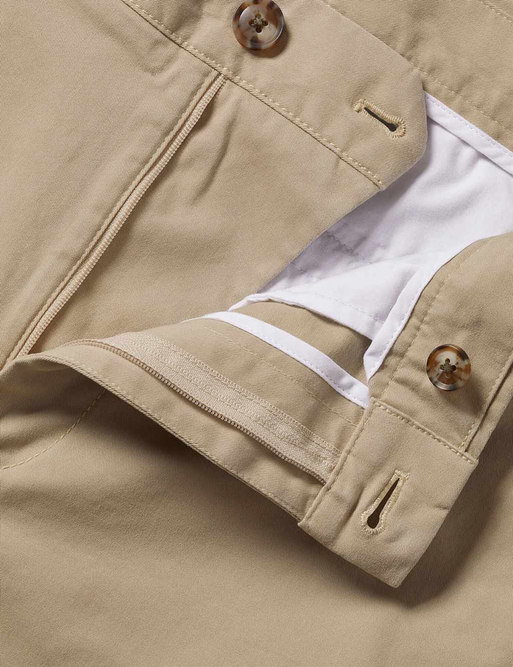 Slim Fit Lightweight Flat Front Trousers image 2