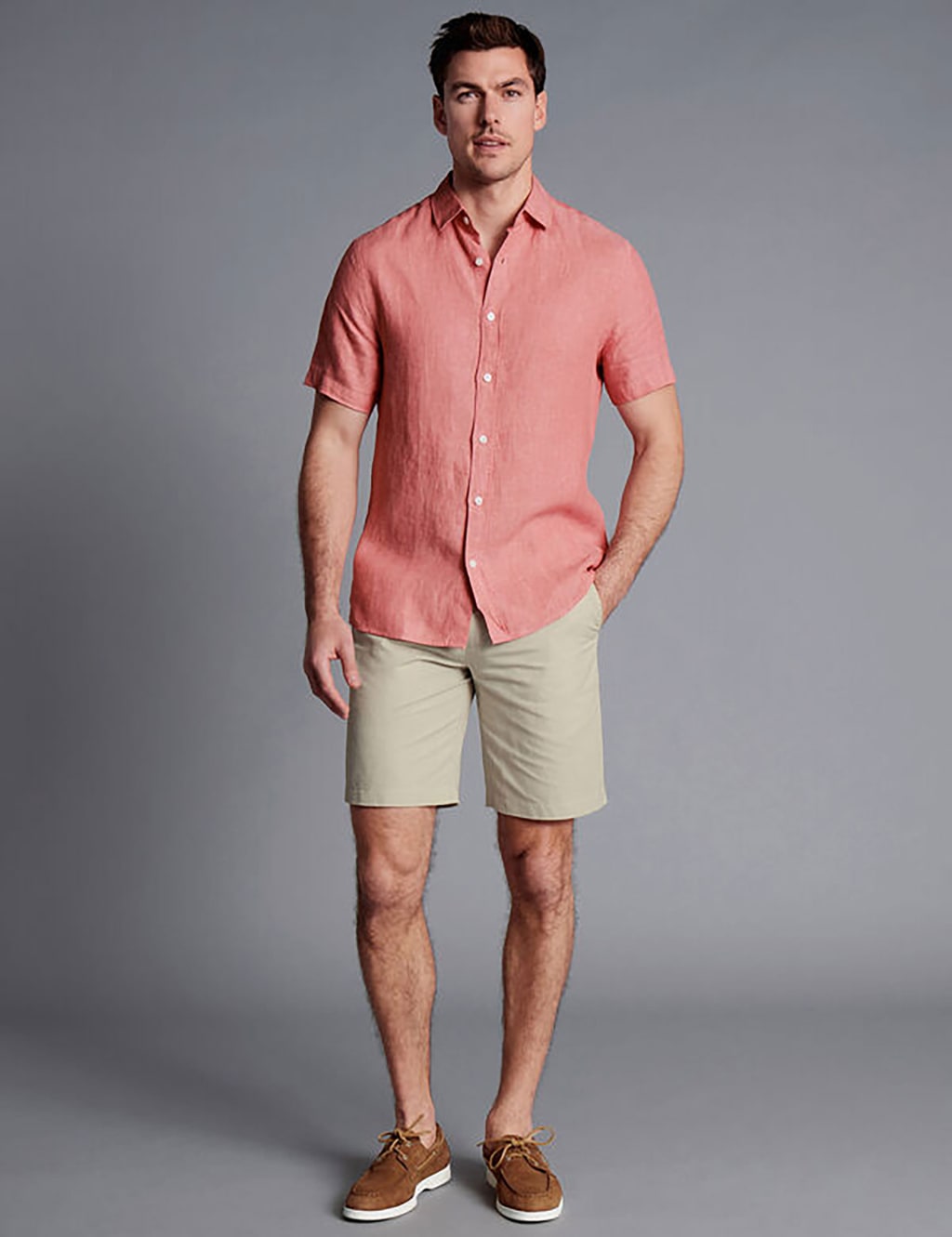 Linen Blend Chino Shorts image 2