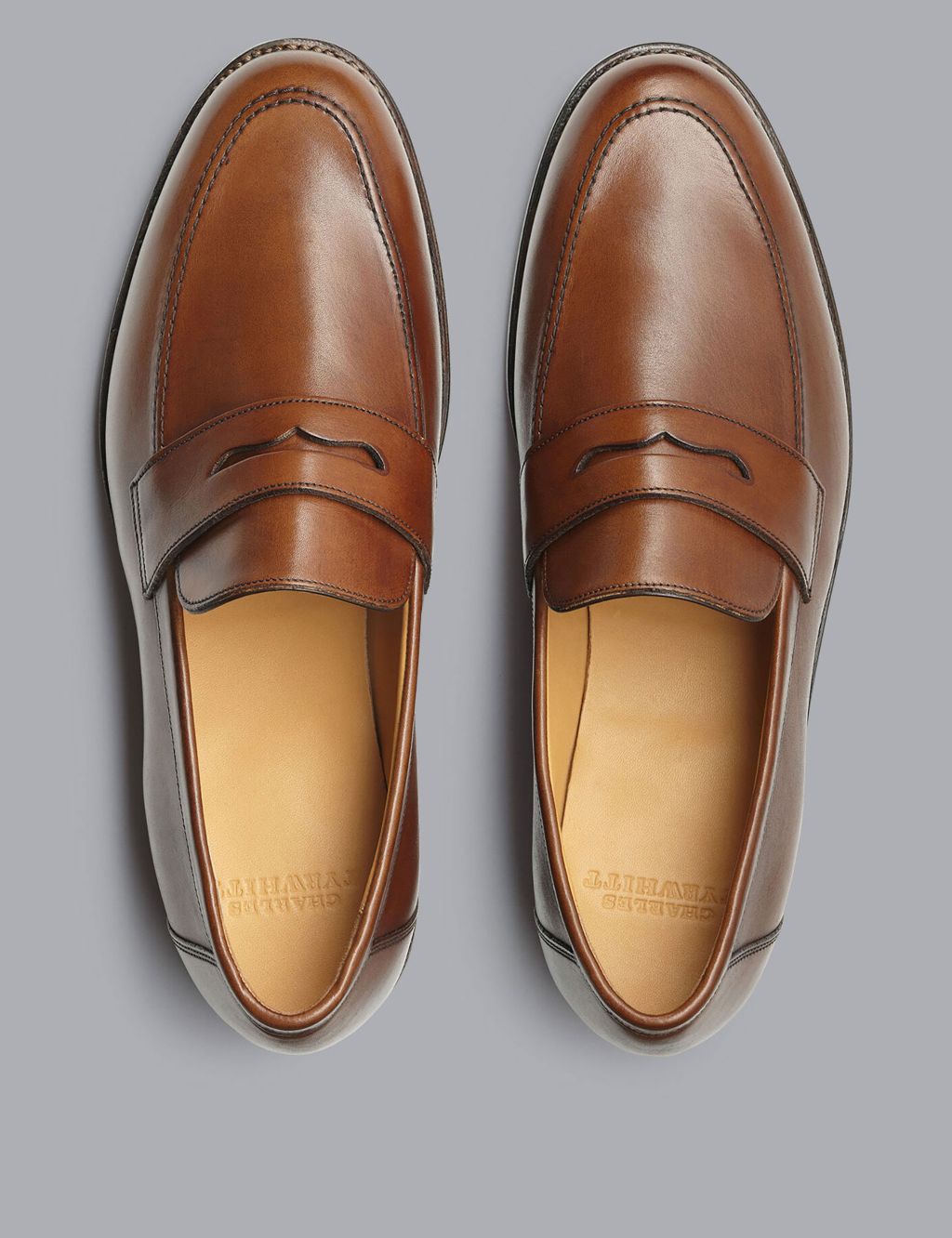 Leather Slip On Loafers image 2
