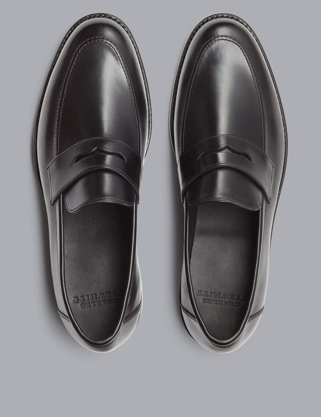 Leather Slip On Loafers image 2