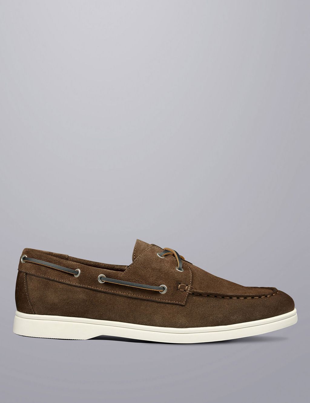 Suede Slip On Boat Shoes image 1