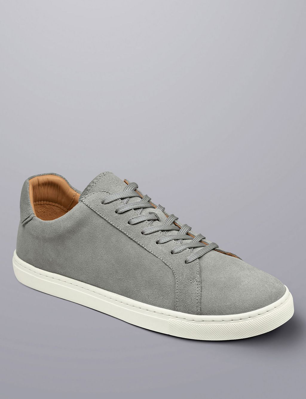 Suede Lace Up Trainers image 2