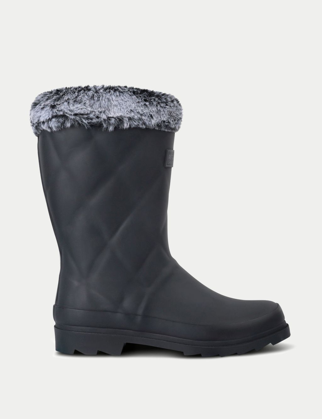 Luxley Quilted Faux Fur Trim Wellies