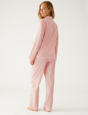 Kate Spade Womens Pure Cotton Zebra Print Pyjama Set - XS - Pink Mix, Pink Mix