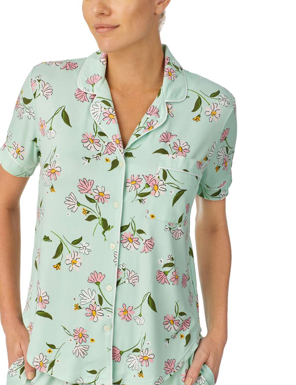 Floral Print Cropped Pyjama Set image 4