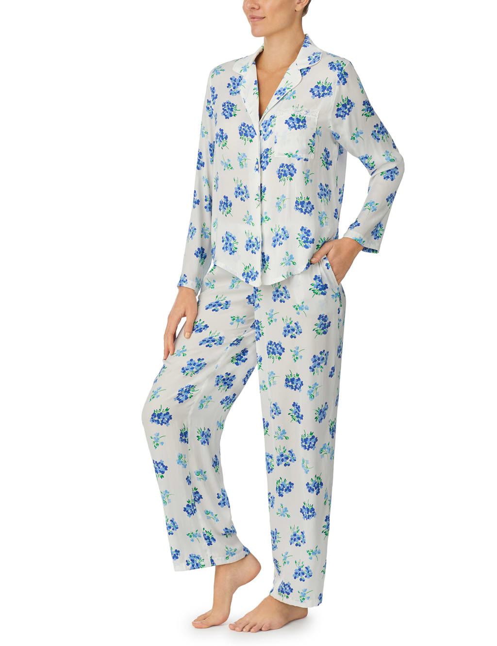 Satin Floral Pyjama Set image 2