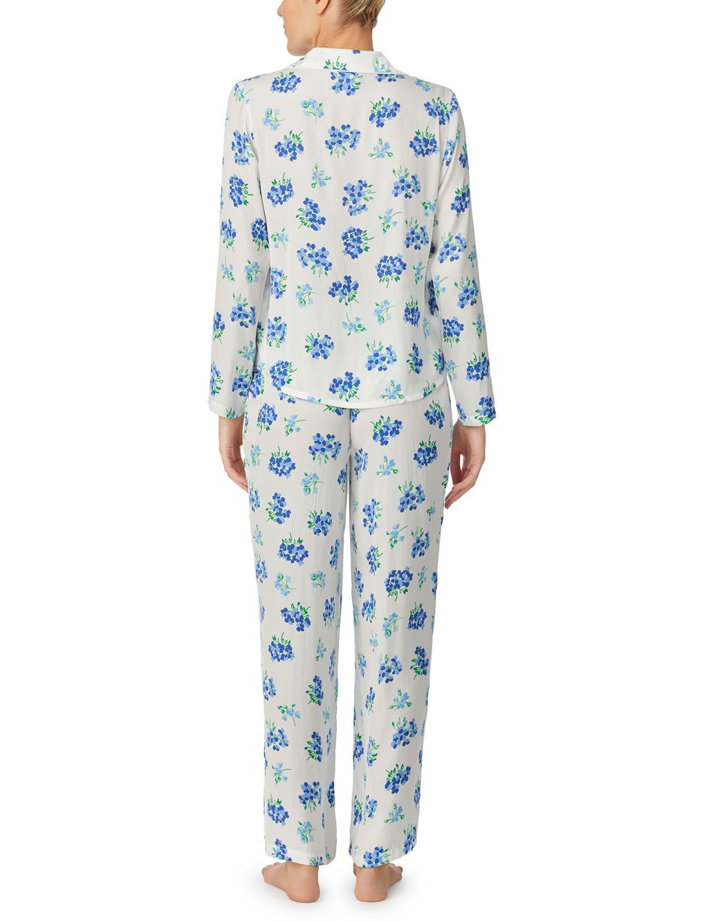 Satin Floral Pyjama Set image 3