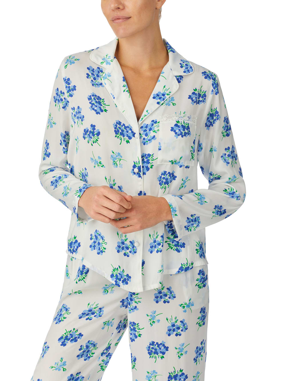 Satin Floral Pyjama Set image 5