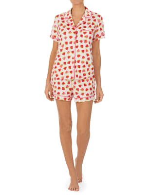 Watermelon Print Shortie Set