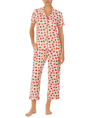 Watermelon Print Cropped Pyjama Set