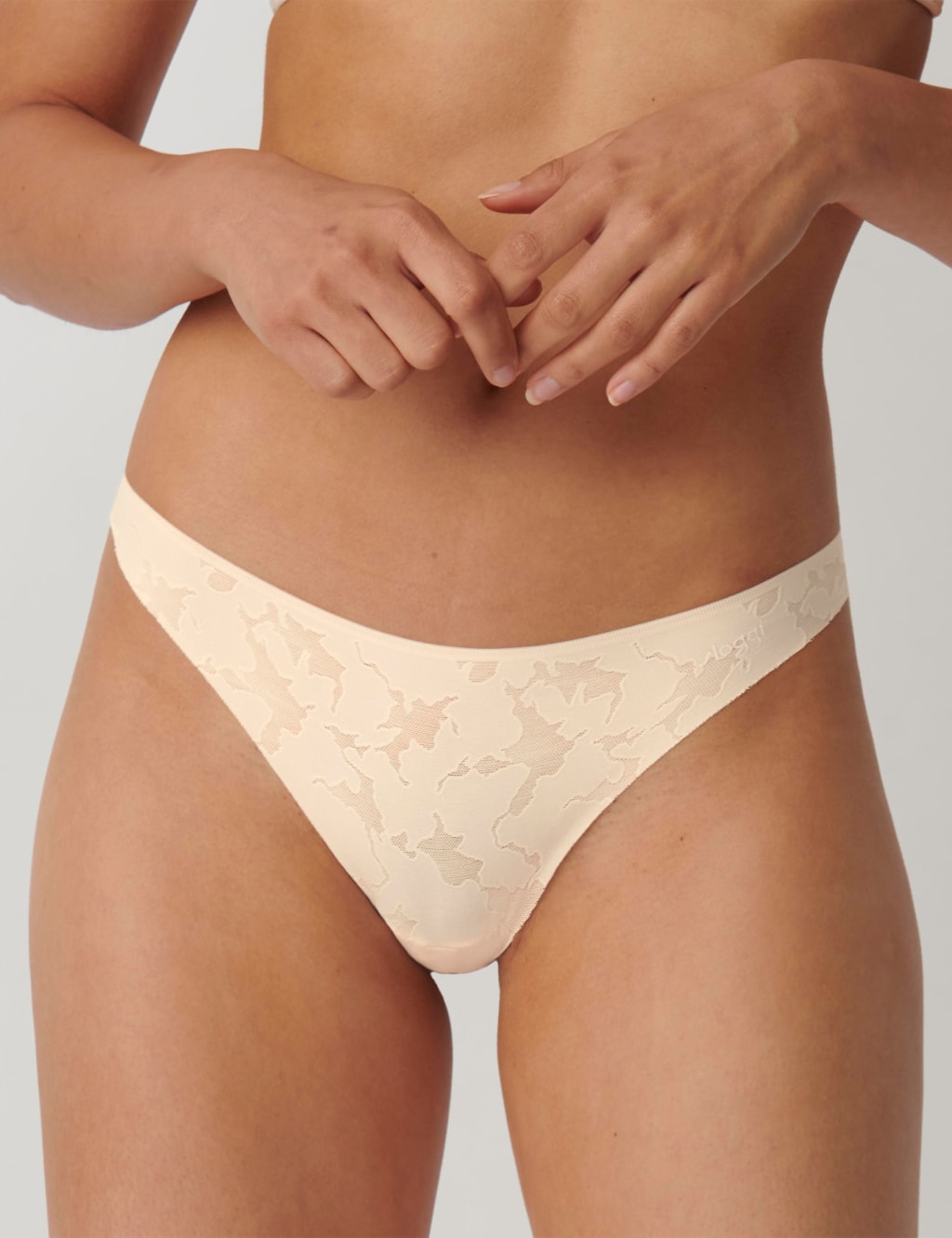Zero Feel Mesh & Lace Brazilian Knickers image 1