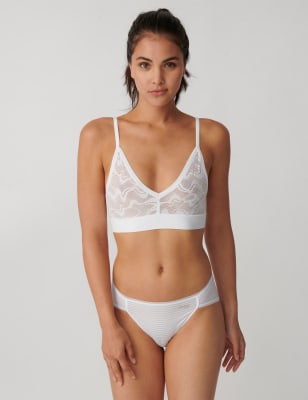 

Womens SLOGGI Go Allround Lace Non Wired Bralette - White, White