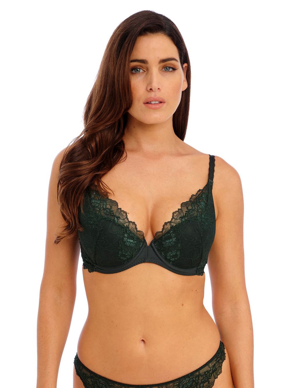 Lace Perfection Wired Plunge Bra A-DD image 3