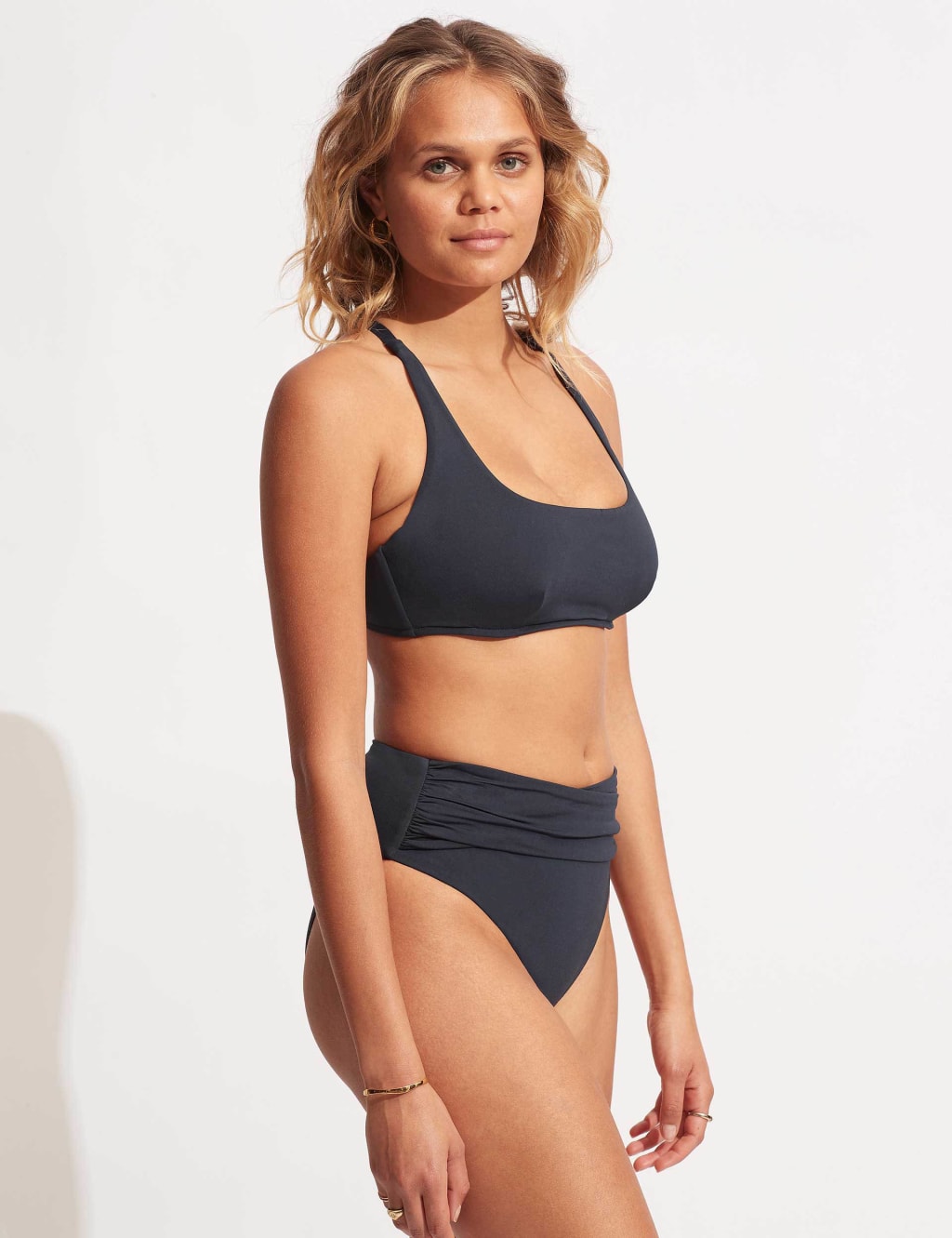 Collective High Waisted High Leg Bikini Bottoms image 6