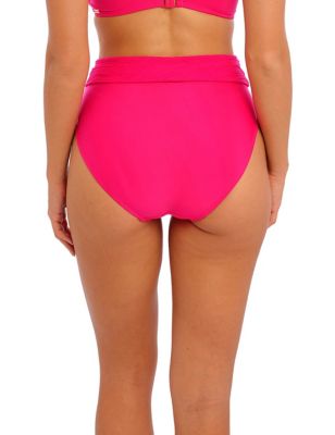 Fantasie Womens Ottawa Textured High Waisted Bikini Bottoms - Pink, Pink