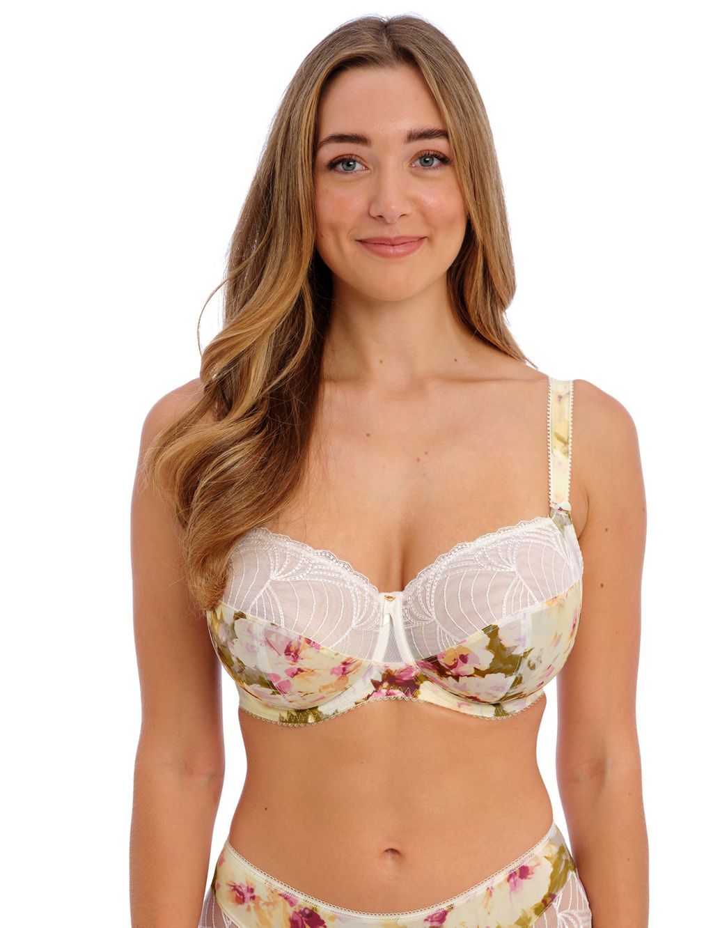 Adelle Floral Wired Side Support Bra image 3