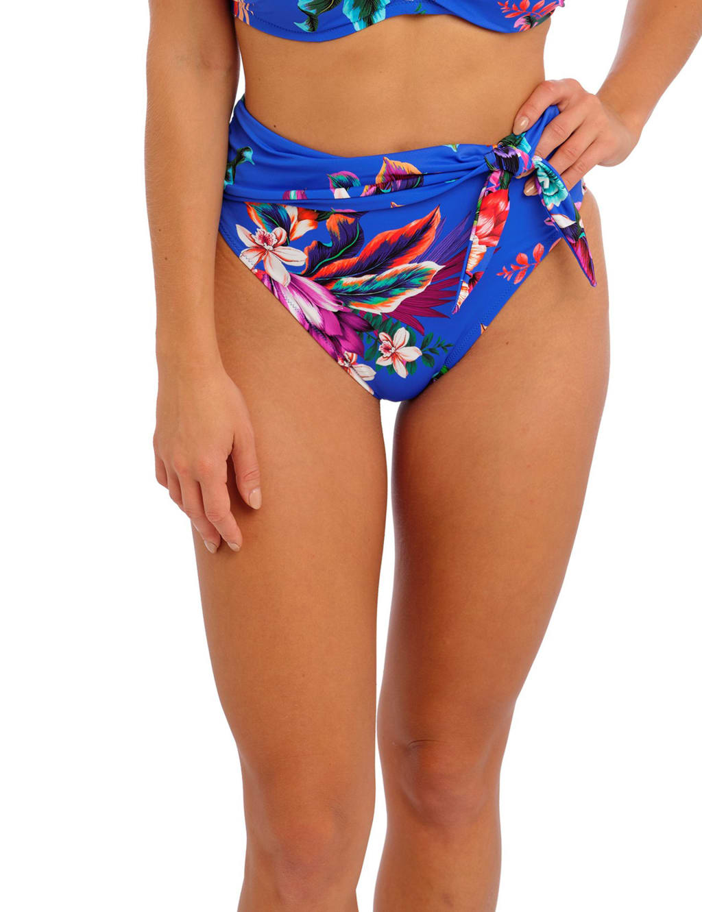 Halkidiki Floral High Waisted Bikini Bottoms