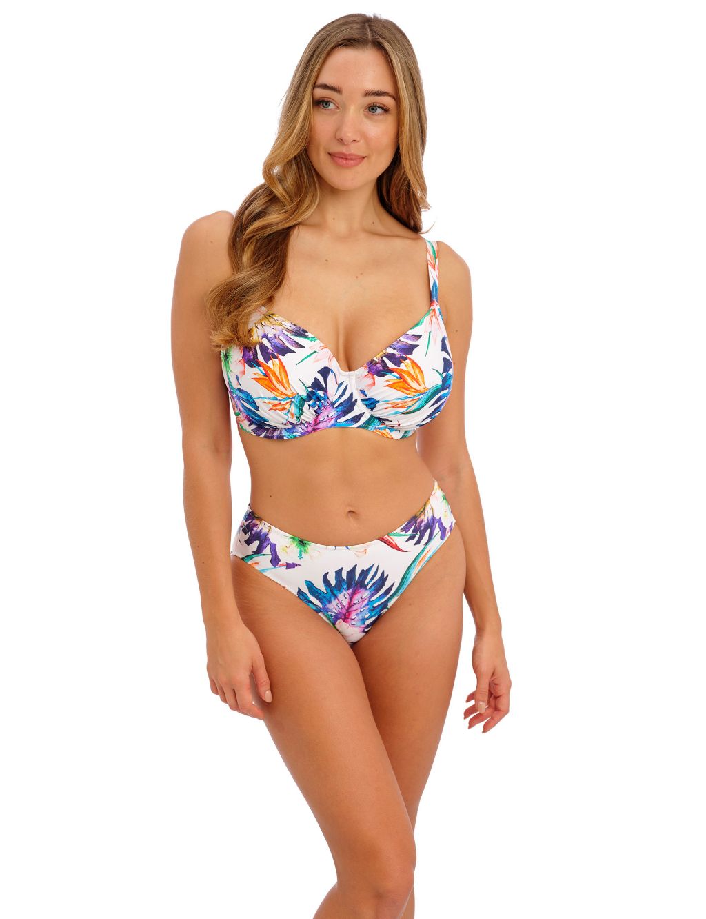 Paradiso Floral Wired Plunge Bikini Top image 5