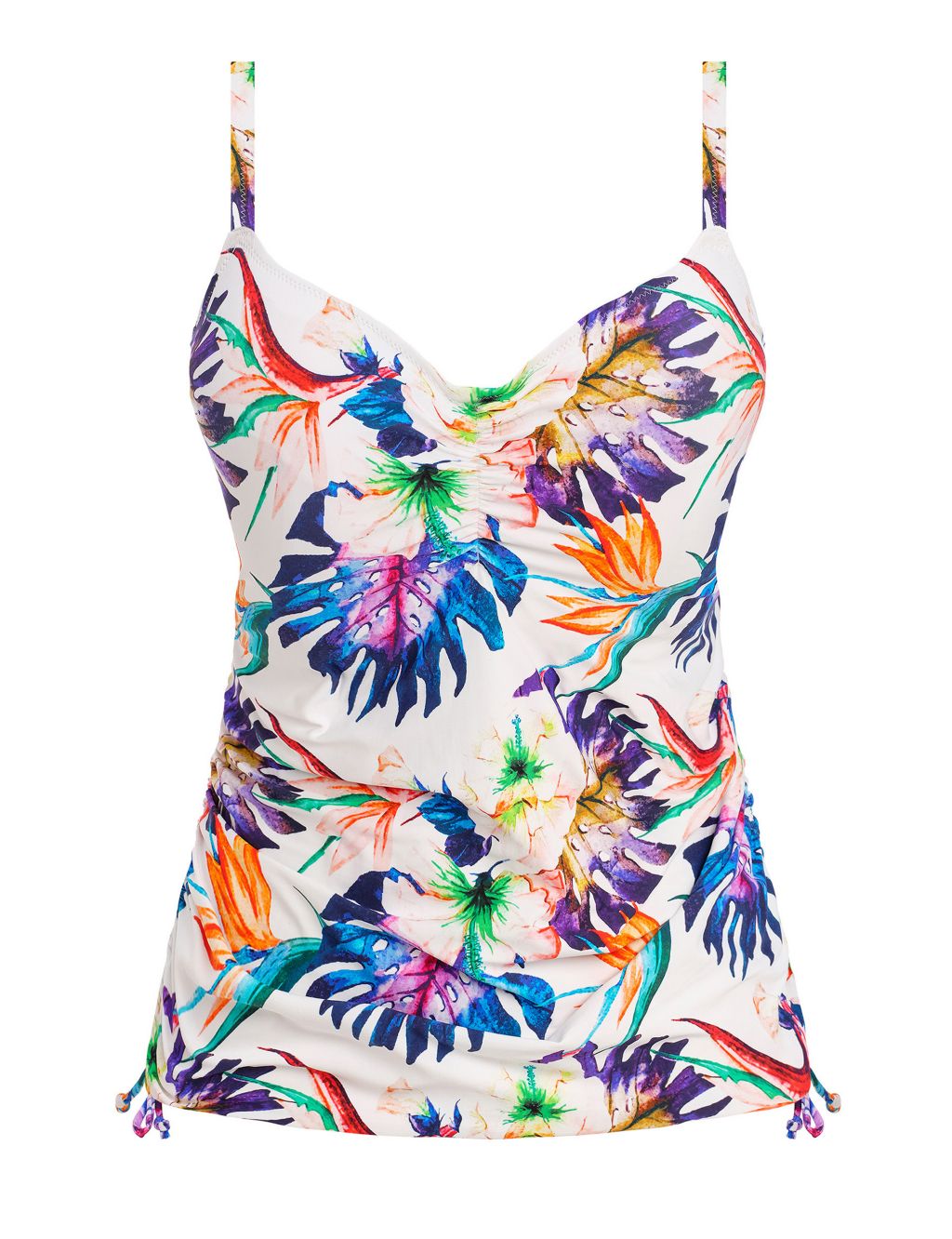 Paradiso Floral Wired Scoop Neck Tankini Top image 2