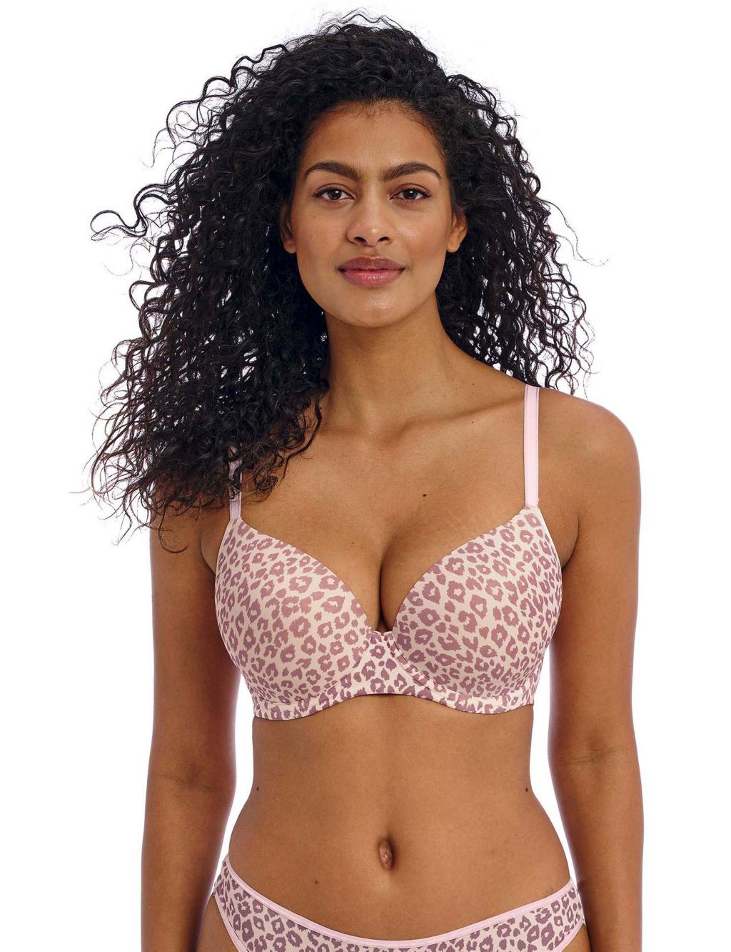 Undetected Leopard Print Wired T-Shirt Bra