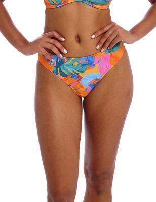 Freya Women's Aloha Coast Printed Bikini Bottoms - Orange Mix, Orange Mix