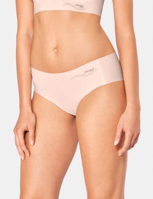 womens sloggi zero feel hipster low rise knickers - white, white