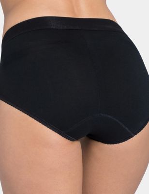 

Womens Sloggi Double Comfort Cotton Rich Maxi Briefs - Black, Black