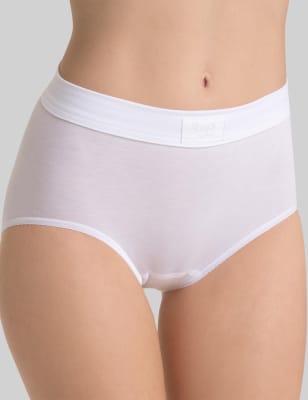 

Womens Sloggi Double Comfort Cotton Rich Maxi Briefs - White, White