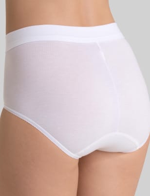 

Womens Sloggi Double Comfort Cotton Rich Maxi Briefs - White, White