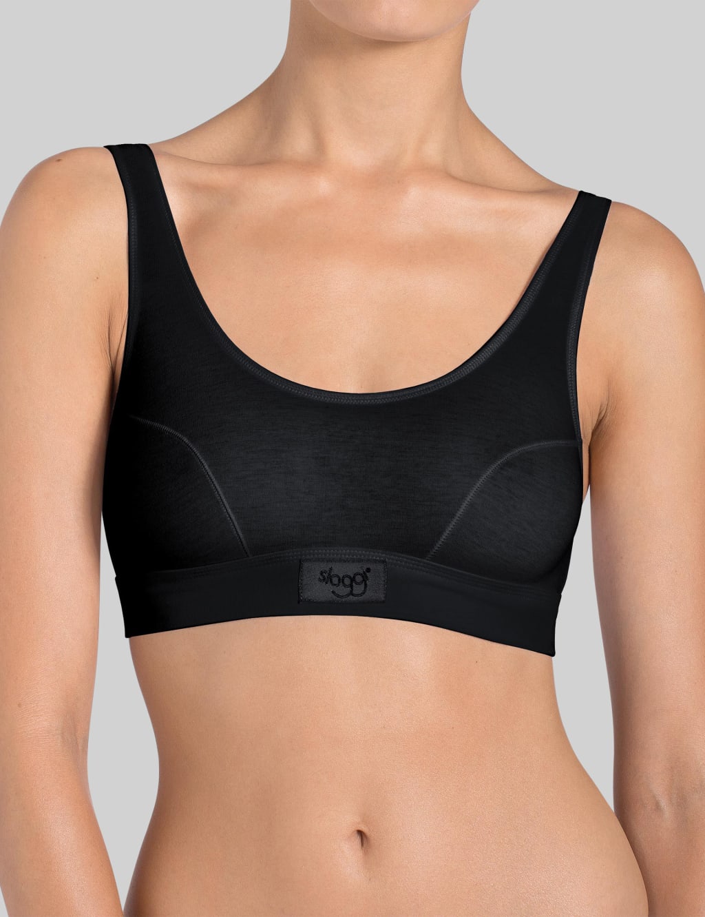 Double Comfort Cotton Rich Sleeveless Crop Top image 1