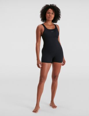 Speedo Womens Square Neck Swimsuit - 6 - Black, Black