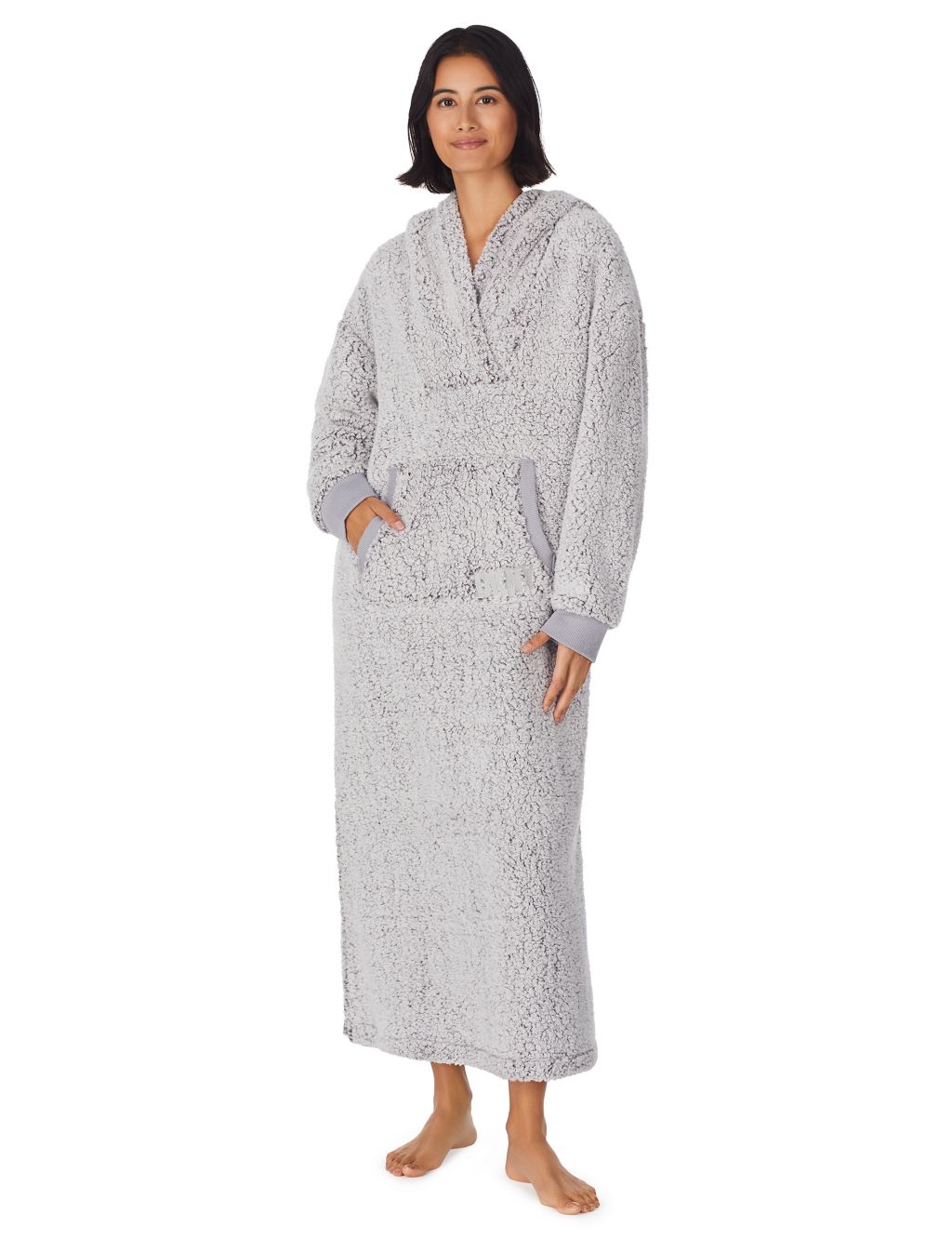 Hooded Long Dressing Gown image 1