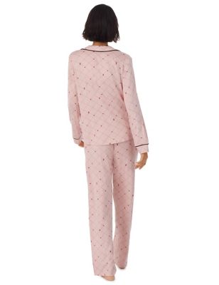 Dkny Womens Animal Print Pyjama Set - XS - Pink Mix, Pink Mix,Multi