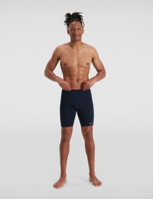Speedo Men's Eco Endurance+ Jammer Swim Shorts - 32 - Navy, Navy,Black