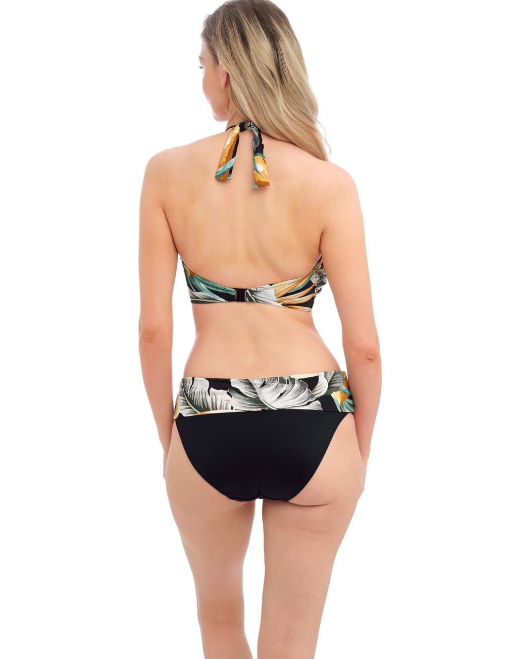 Bamboo Grove Botanical Padded Wired Bandeau Bikini Top image 3