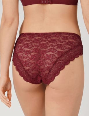 

Womens TRIUMPH Amourette 300 Magic Wire Tai Briefs - Dark Berry, Dark Berry