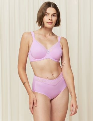 

Womens Triumph True Shape Sensation Non Padded Underwired Minimiser Bra C-G - Light Purple, Light Purple