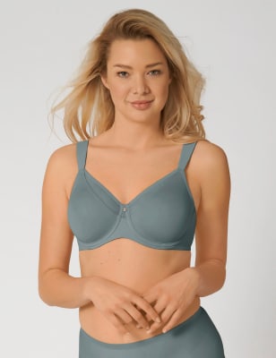 

Womens TRIUMPH True Shape Sensation Non Padded Underwired Minimiser Bra C-G - Stone, Stone