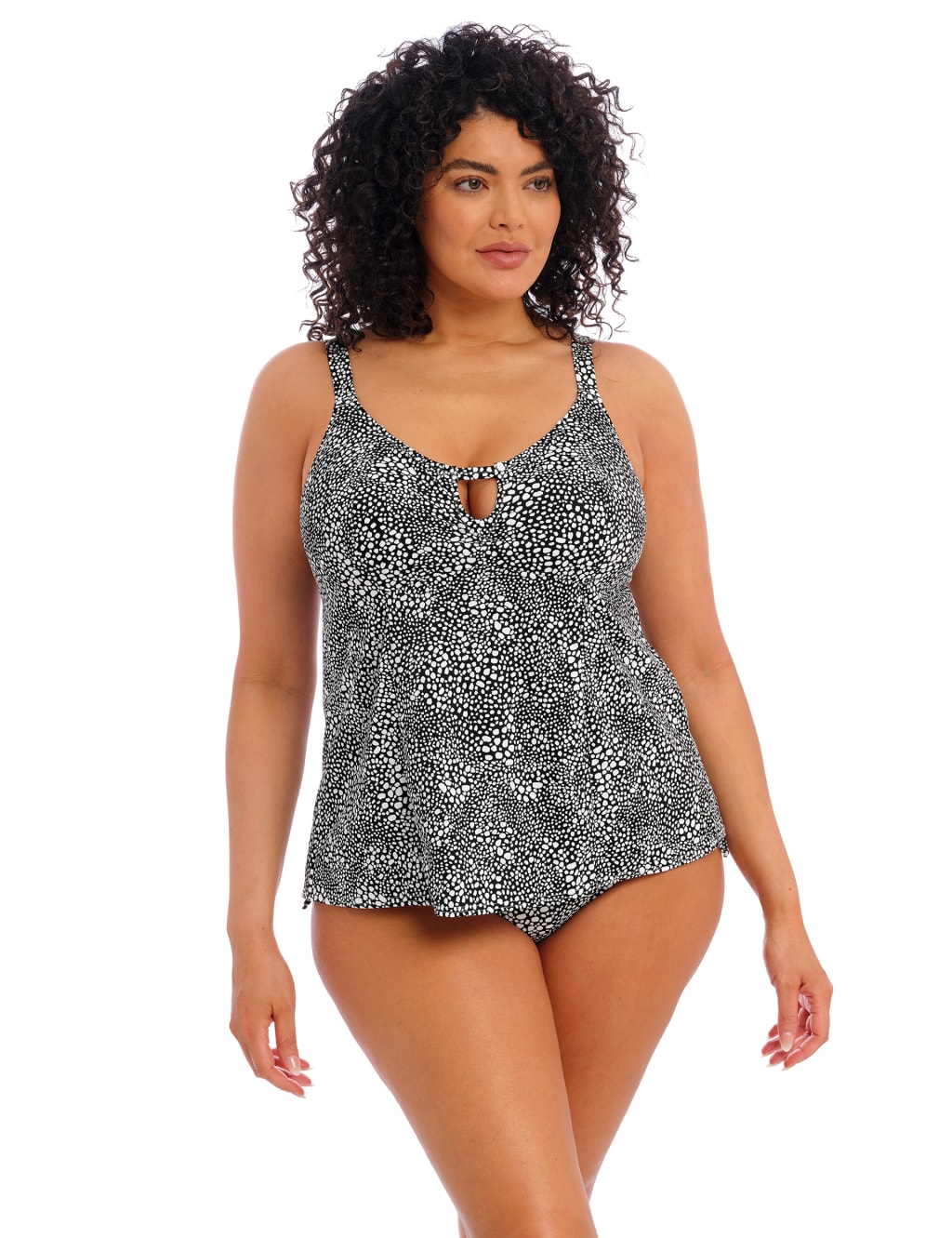 Pebble Cove Printed Padded Tankini Top image 1