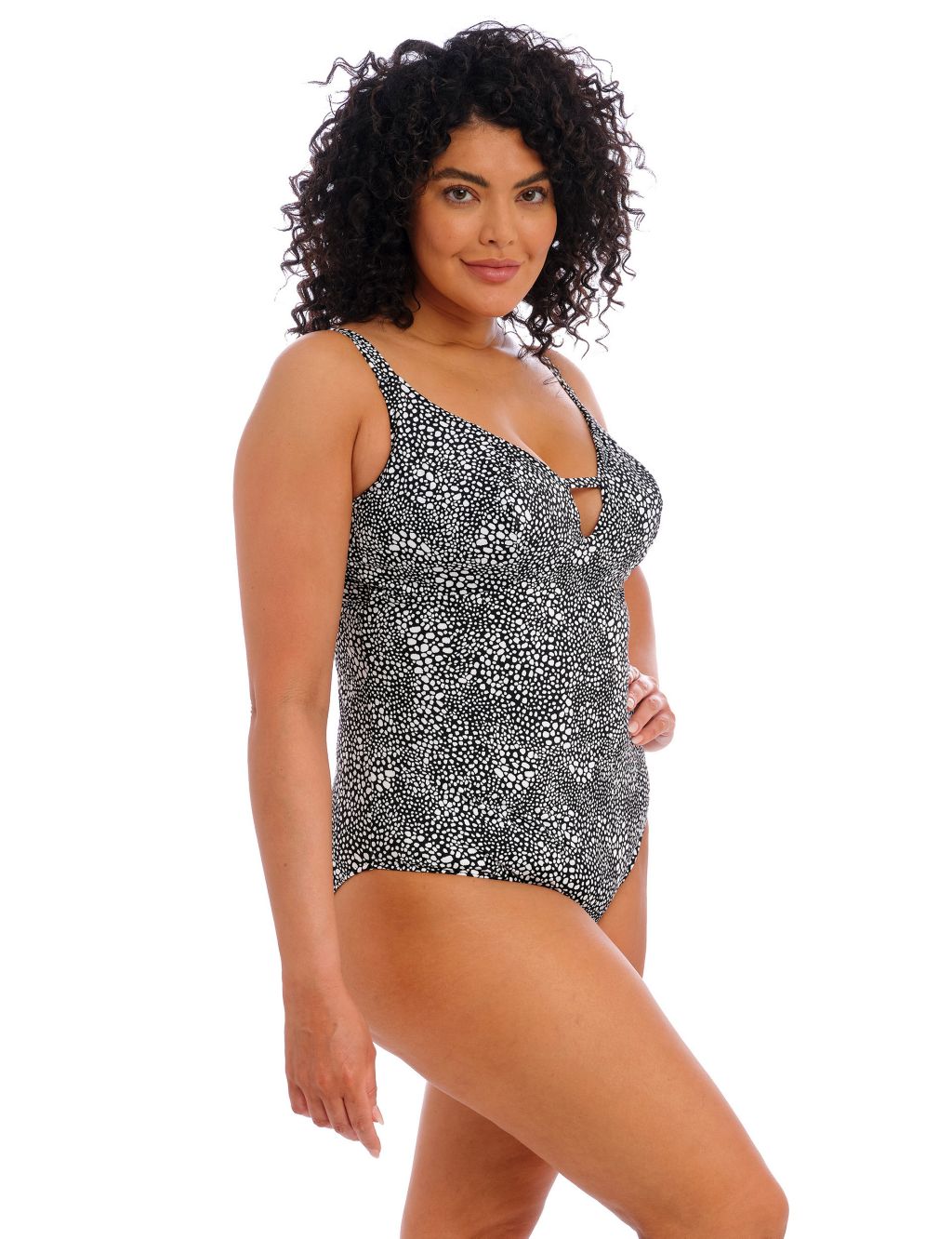 Printed Plunge Swimsuit image 4