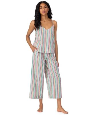 Dkny Women's Pure Cotton Striped Pyjama Set - Multi, Multi